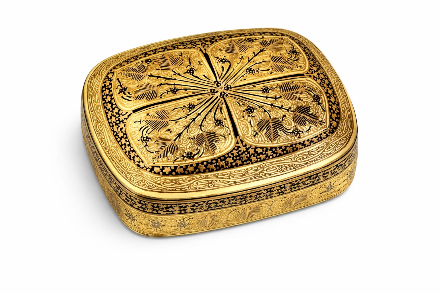 Papier machie box ,Wooden jewellery box, handmade trinket box, antique jewellery box floral